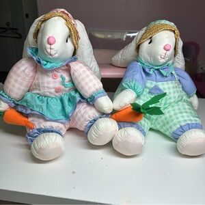 Vintage Nylon Parachute-Style Bunnies